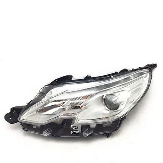 Compatible with Dongfeng Peugeot 2008: Low Configuration Halogen Headlight Assembly - High & Low Beam