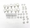 10 Sets Universal 1/4 Turn Quick Release Fasteners Turn Race Fairing Quick Release Romoval Fasteners Silver