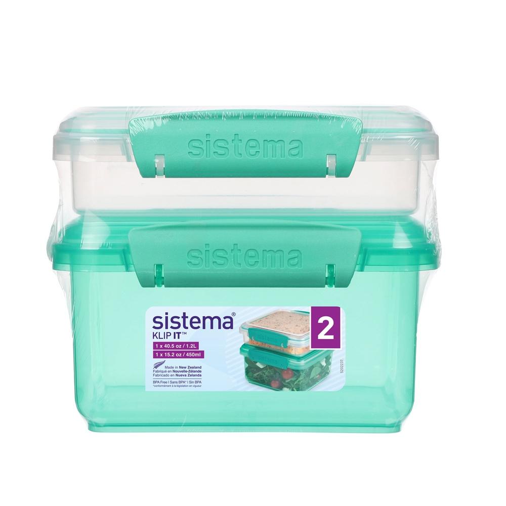 Modular Stackable Plastic Food Storage Containers Set of 2 Microwave Dishwasher Freezer Safe Efficient Pantry Organizer