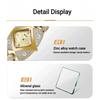 Unique Design Gold Women Bracelet Watches Luxury Elegant Wrist Watches For Ladies Full Diamond Women Quartz Wristwatches