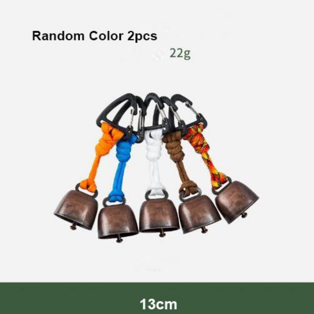 2pcs New Anti Loss Hiking Wind Chimes Bells Metal 9 Styles Retro Bells Japanese Wind Camping Bells Vintage Bell Decorations