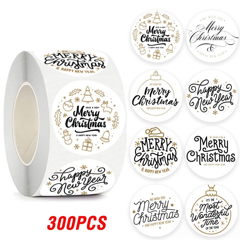 100-500Pcs High-Quality Merry High-Quality Christmas High-Quality Sticker High-Quality Christmas High-Quality Party High-Quality Decoration