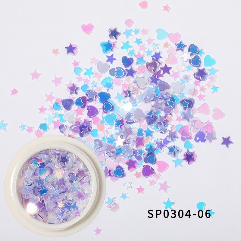 Christmas Gift Hollow Out Gold Nail Glitter Sequins Snow Flakes Mixed Design Decorations For Nails Art Pillette Nail Accessories