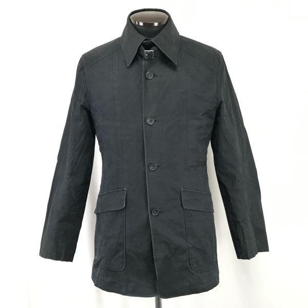 ATELIER SUB short trench coat men’s S-M 48 black cotton(USED)