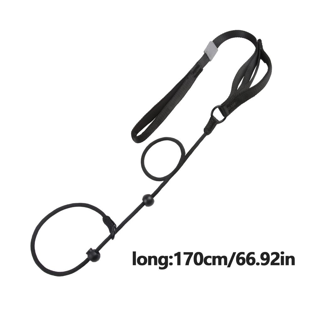 

Durable Slip Lead Dog Lead Rope Heavy Duty 5.6ft Easy Control With Soft Padded Handle For Large Medium Dog Training Hunting чёрный