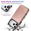 Mandala Card Pocket Leather Wallet Case For iPhone 17 Pro Max 16 15 Pro Max 14 13 12 11 Magnetic Metal Buckle Card Holder Back Cover