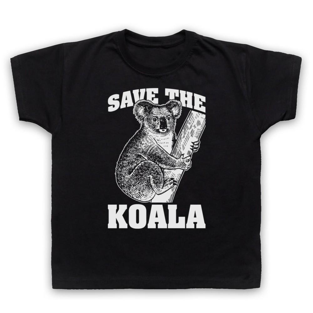 

Save The Koala Bear Animal Rights Protest Slogan Cute Kids Childs T-Shirt 3XL