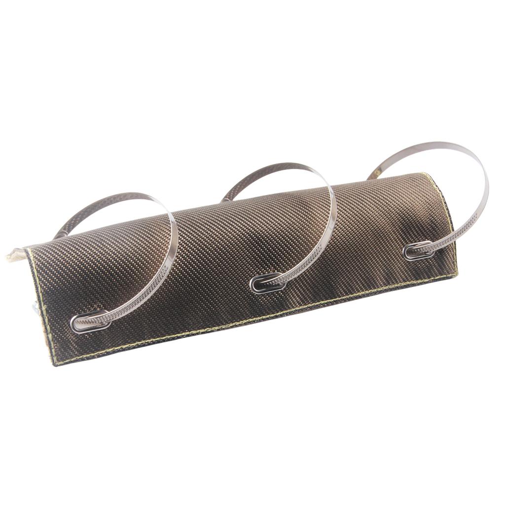 Titanium Pipe Shield Two-layer Material Design 6" x 12" Exhaust Heat Shield