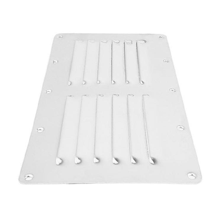 Replacement Air Venting Panel Stainless Steel Rectangular Louvered Vent Grille