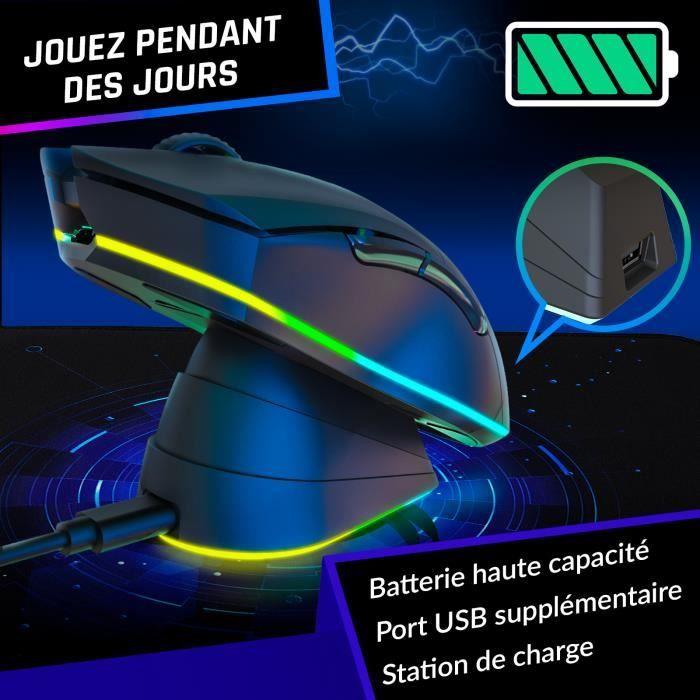 Souris Gamer - KLIM - Blaze Pro - Sans Fil RGB - Rechargeable - Haute Précision