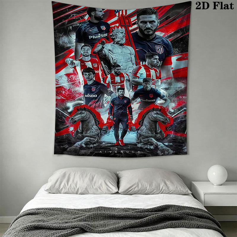 Atleti K Wall Hanging Printed Fabric Blanket Decorative Tapestries for Bedroom Living Room Home Decor