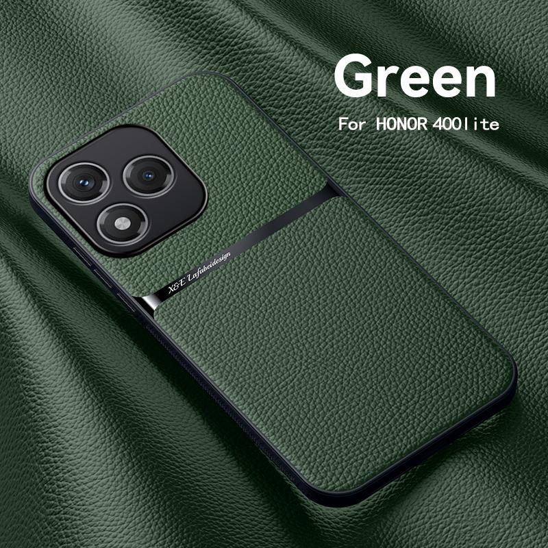 Plain PU Leather Magnetic Case for Honor 400 Lite Protective Cover Hard Back Coque Capa Shell Fundas