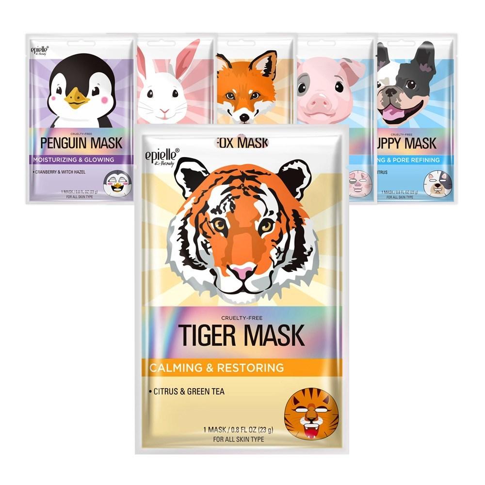 Epielle Animal Character Mask Pack Mixed Type 12