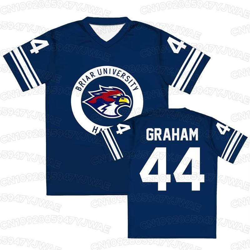 Men's Women's  Graham 44 Tucker 46 T-shirt Cosplay Short Sleeve T-shirt Top Off Campus Briar University Hockey Jersey