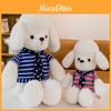 Entzückendes weißes Pudel-Plüschtier, niedlicher Teddy-Hund, Stofftier, weiche Puppe, Größe 60 cm