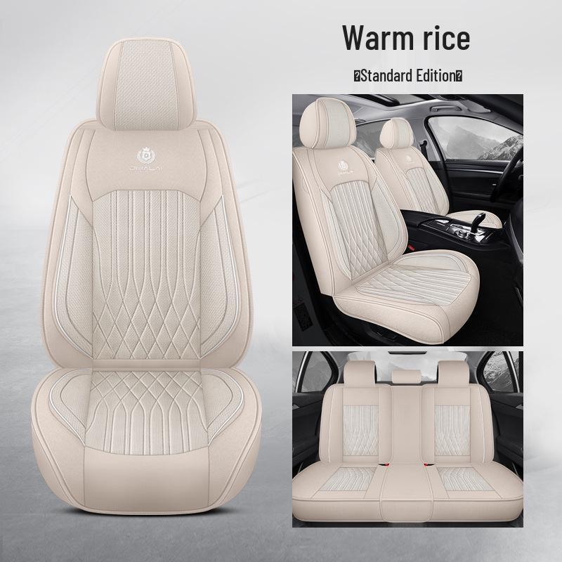 Universal Nappa Leather Car Seat Cover - All-Season, Durable, Breathable & Comfortable