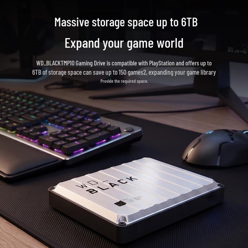 Western Digital WD_BLACK P10 6TB Portable External Hard Drive