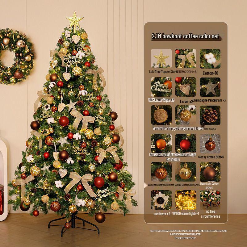 2025 Large DIY Ins Style Christmas Tree Ornament Set for Living Room