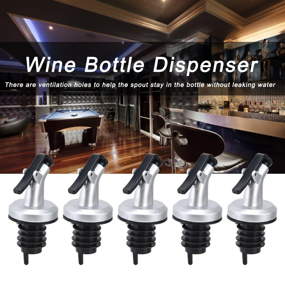 5pcs Anti-Drip Design Oil Bottle Spout ABS Bottle Pourer Dispenser Safe Leak Proof Nozzle Kitchen
