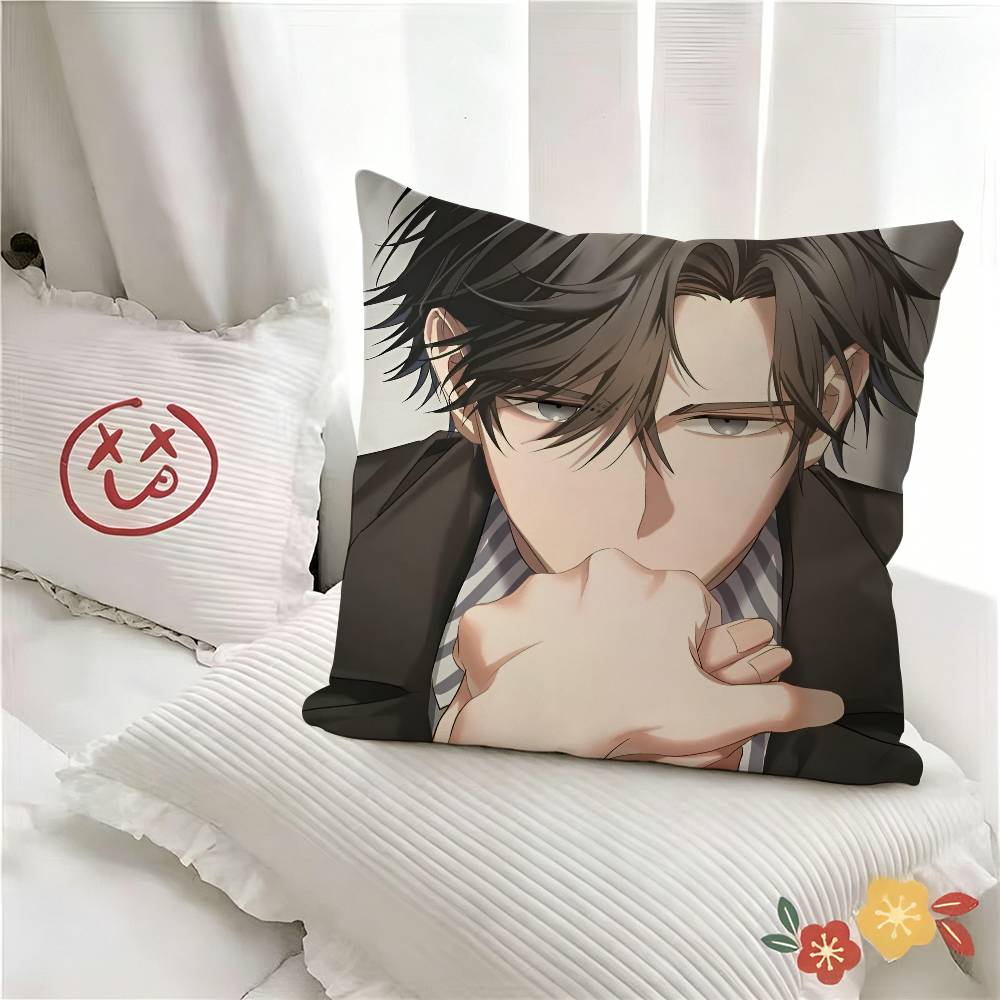 pc Mystic Messenger Jumin Han Pillow Case Fashion Square Pillowcase Bedroom Sofa Room Ins Decoration Leisure