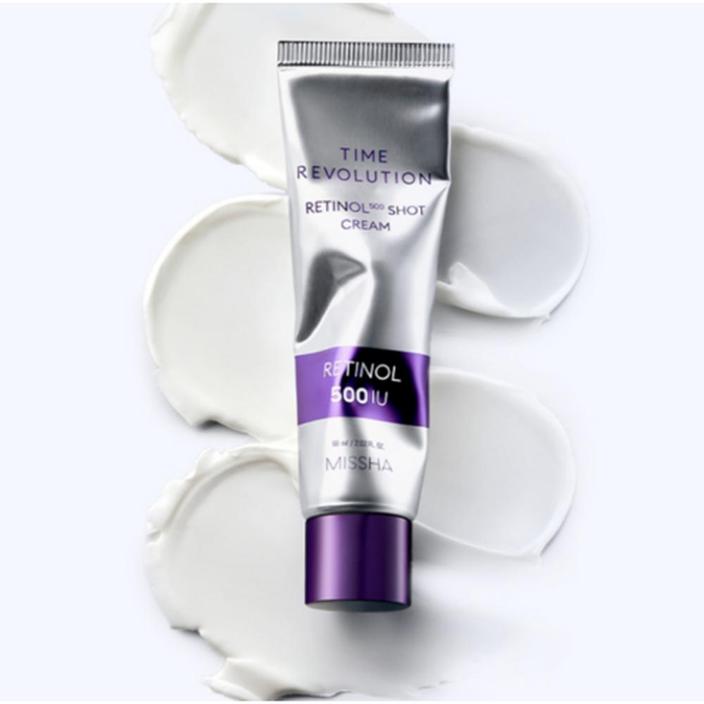 MISSHA Time Revolution 500 Shot Cream 60ml – Intensive Reparaturcreme, Straffende Pflege, Hautstärkende Formel, Koreanisch