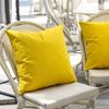Solid Color Outdoor Waterproof Cushion Cover Candy-colored Simple Rainproof Stain-resistant Throw Pillow Covers for Patio Sofa