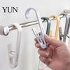 Home Organization Accessories Laundry Hook with Clip, Non-Drilling ABS Closet Organizer, Multi Purpose Plastic Clamps Durable Anti-slip Clothes