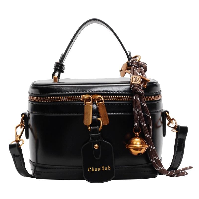 Small Bag Women's New Fashionable Portable Box Bag Textured Messenger Bag