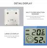 DC108 Digital Thermo-Hygrometer Indoor Thermometer - Precise Humidity & Temperature Monitor with Time Display for European Homes