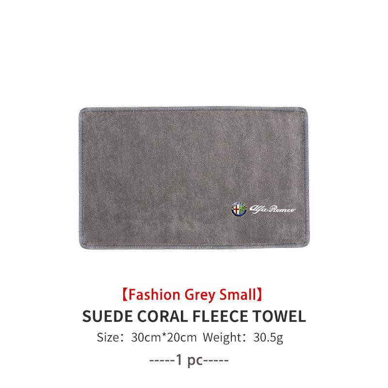 Car Wiping Drying Cloth Towel Absorbent Microfiber Towel For Alfa Romeo 159 Giulietta Giulia 147 Mito 156 159 166 GT Stelvio