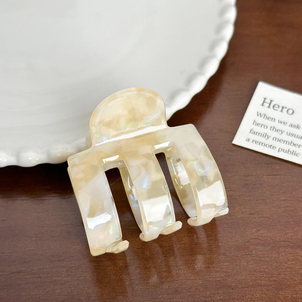 Elegante Koreanische Stil Minimalistische Kugel Haarklammer Vielseitiges Acetat Haaraccessoire Für Frauen