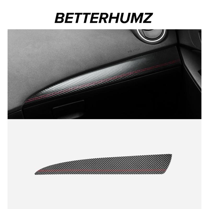 Betterhumz For Mazda 3 Axela 2010-2013 Made of Alcantara Co-pilot Dashboard Trim Stickers Car Trument Interior Accessories