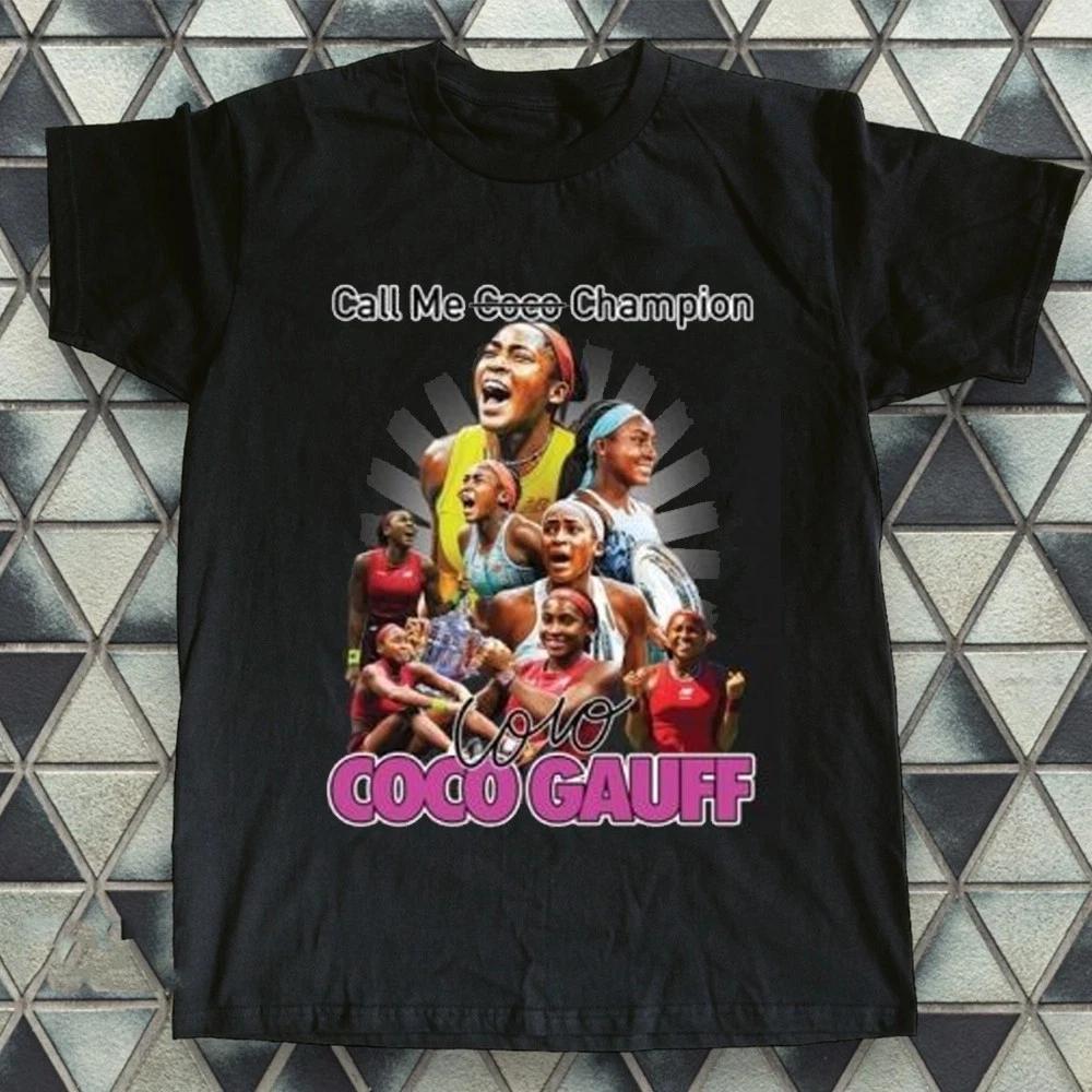 Vintage Coco Gauff Call Me Champion Tee, Coco Tennis Queen T-shirt, Black Girl S