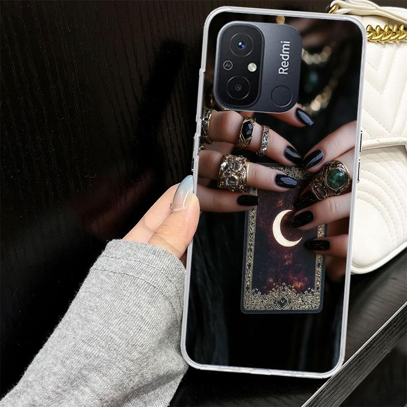 Witch Tarot Card Case for Xiaomi Redmi 14C 13C 13 12C 12 10C 10 10A Phone Cover 9C 9 9A 9T 8 8A 7 7A 6 6A K70 K40 K20 Pro