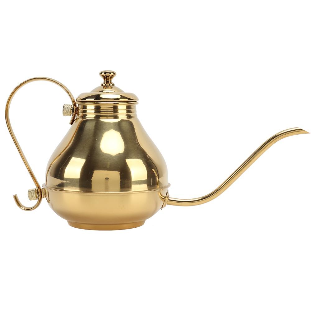 Ergonomic Handle Coffee Drip Kettle Stainless Steel Teapot Home Brewing