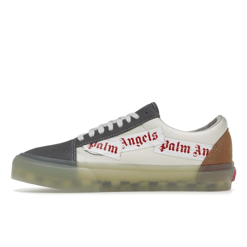 Palm Angels X Vans Old Skool VLT LX Pewter Unisex Sneakers Grey Chipmunk VN0A4BVF78M