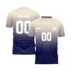 Men Short Sleeve Gradient Print T Shirt Lightweight Breathable V Neck Athletic Sportswear Top for Training Running Gym