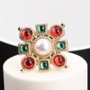 Vintage Baroque Creative Statement Brooch Collar Decor Badge Corsage Accessories