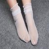 Fashion Transparent Simple Elastic Glitter Silk Hosiery Korean Style Socks Shiny Women Thin Socks