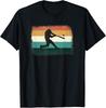 Vintage Retro Baseball Player T-Shirt - Classic Home Run Design