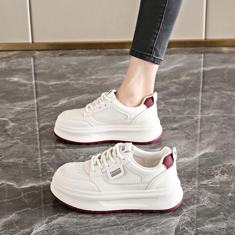 

Platform white shoes women s 2025 new popular spring ins versatile casual shoes children s Korean version of sports board shoes tide 40