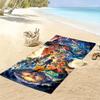 Pocket Monster Print Beach Towel, Large Soft Quick Dry Towel for Beach Camping Swimming