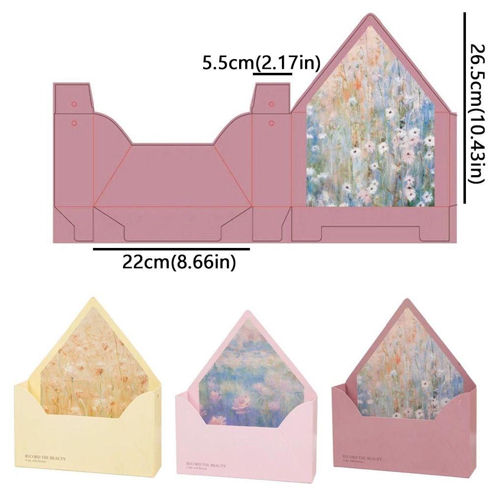 5 Pieces Romantic Flower Gift Box Paper Gift Wrapping Box Floral Arrangement Box Graduation Event