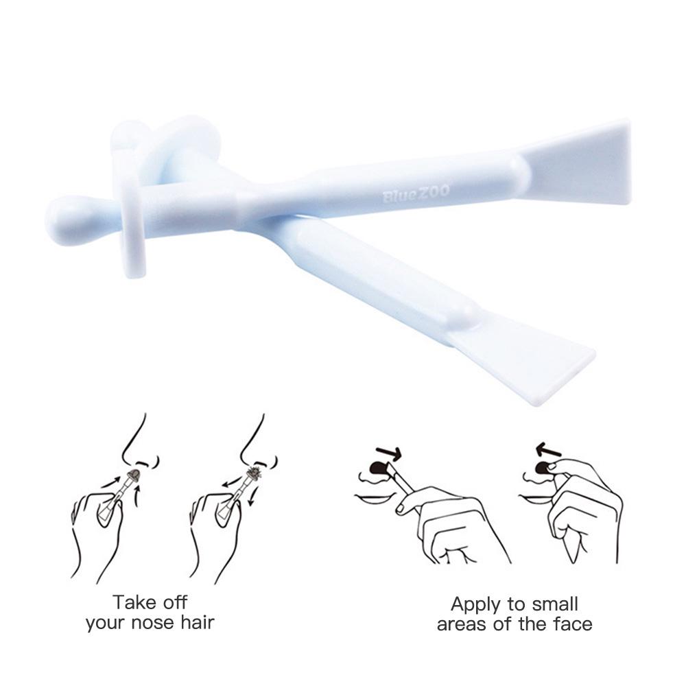 Blue ZOO No Wax Paper Quick Soild Wax Beans Face Nose Portable Hair Remove Suit