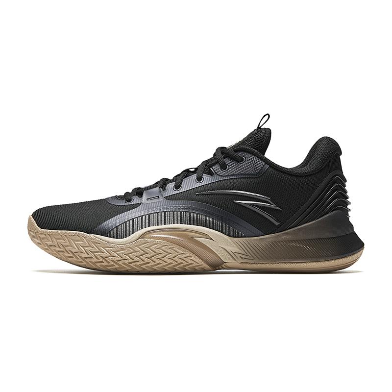 Anta Wind Tunnel 5 Basketball Shoes Comfortable Non-Slip Wear-Resistant Support Low-Top Men sneaker Black 112441107-4