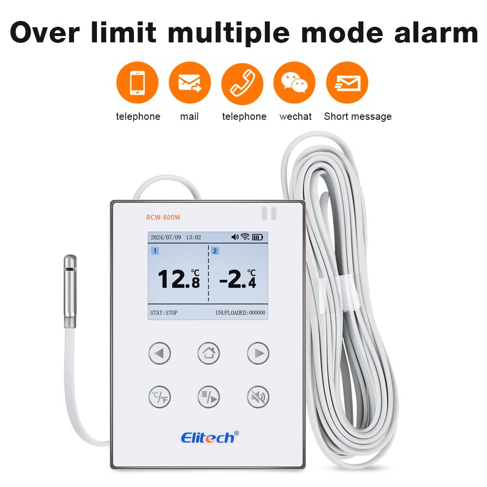 WiFi Temperature Humidity Data logger Datalogger 20000 Points Large Capacity Reusable TEMP RH Detector Elitech for Cold Chain