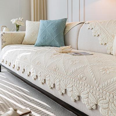 Nordic Cotton Flower Sofa Towel Cushion for Living Room Non-slip Sofa Mat Pad L Shape Sectional Couch Slipcover Home Protection