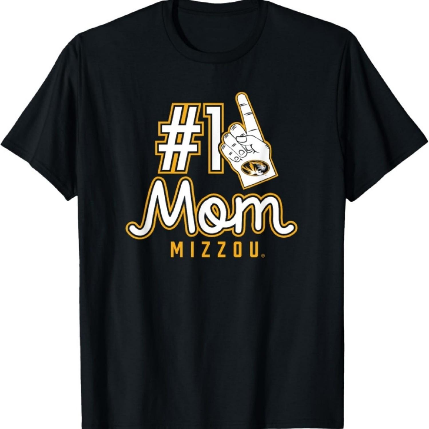 University of Missouri Mizzou Tigers #1 Mom T-Shirt S
