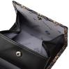 Indenya Women's Bifold Wallet with Bill Compartment, Navy Blue Deerskin and White Lacquer, Hydrangea Pattern, 2204-14-174