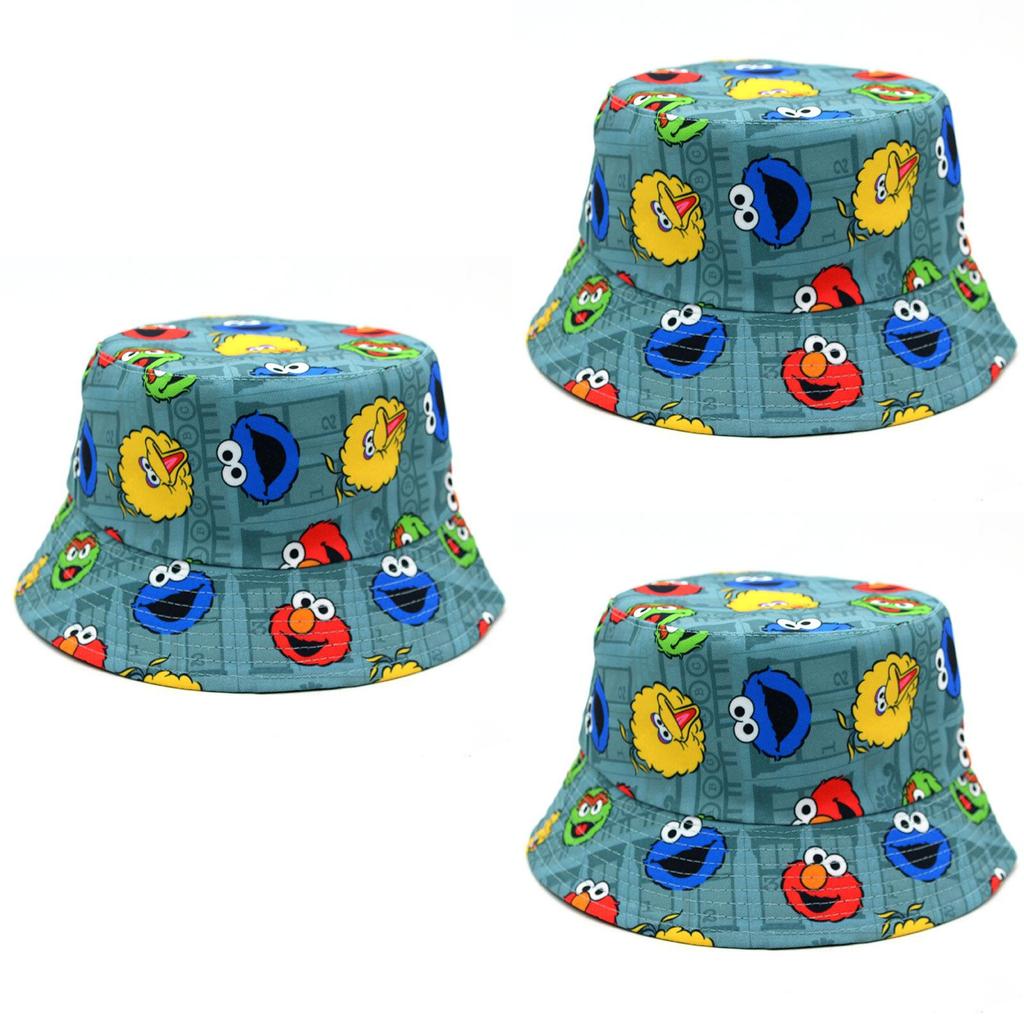 Sesame Street Fisherman Hat For Men And Women Double-sided And Breathable